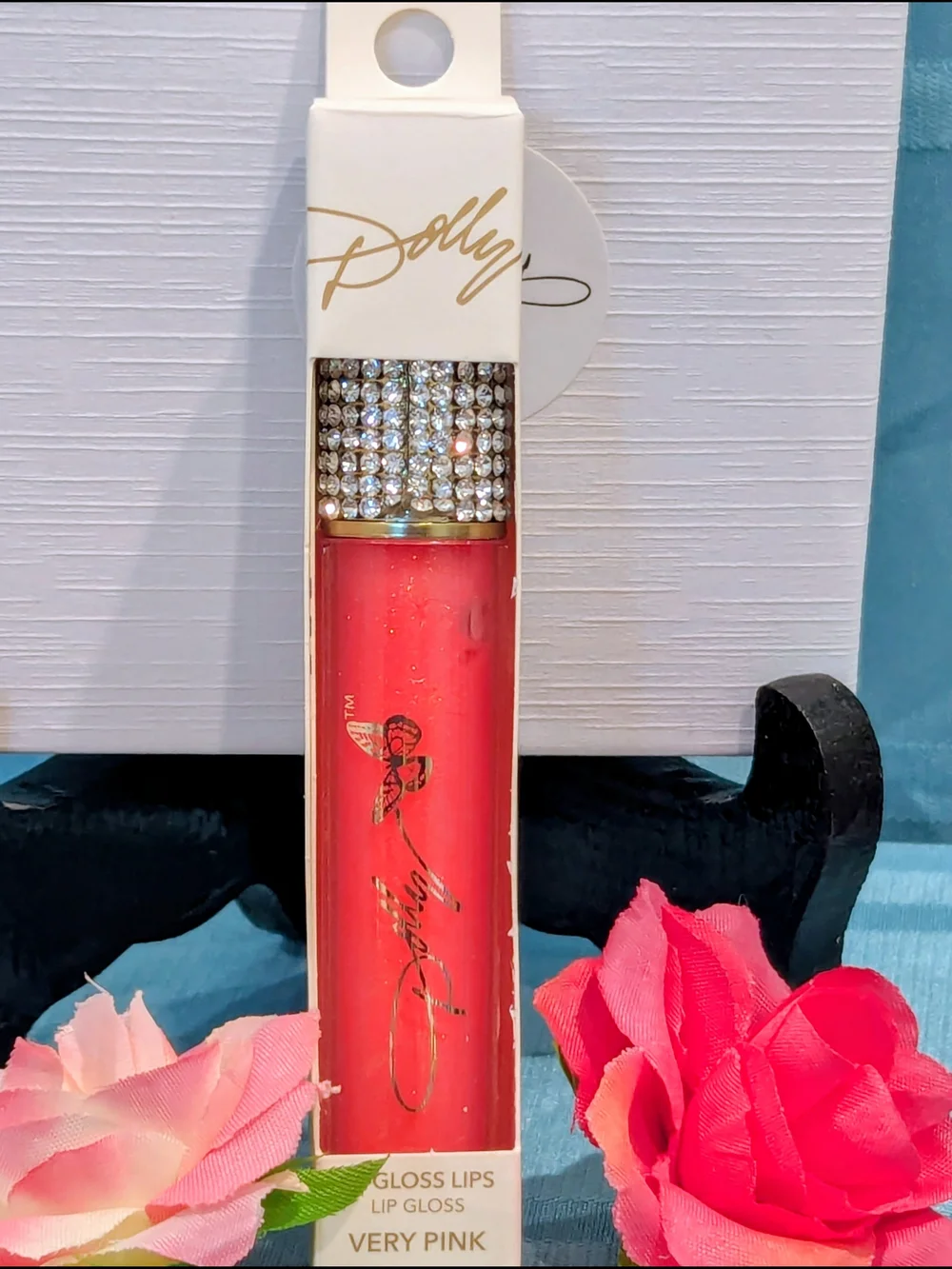 🆕 DOLLY PARTON'S Hi-Gloss Lips Rhinestone Studded Lip Gloss Trio